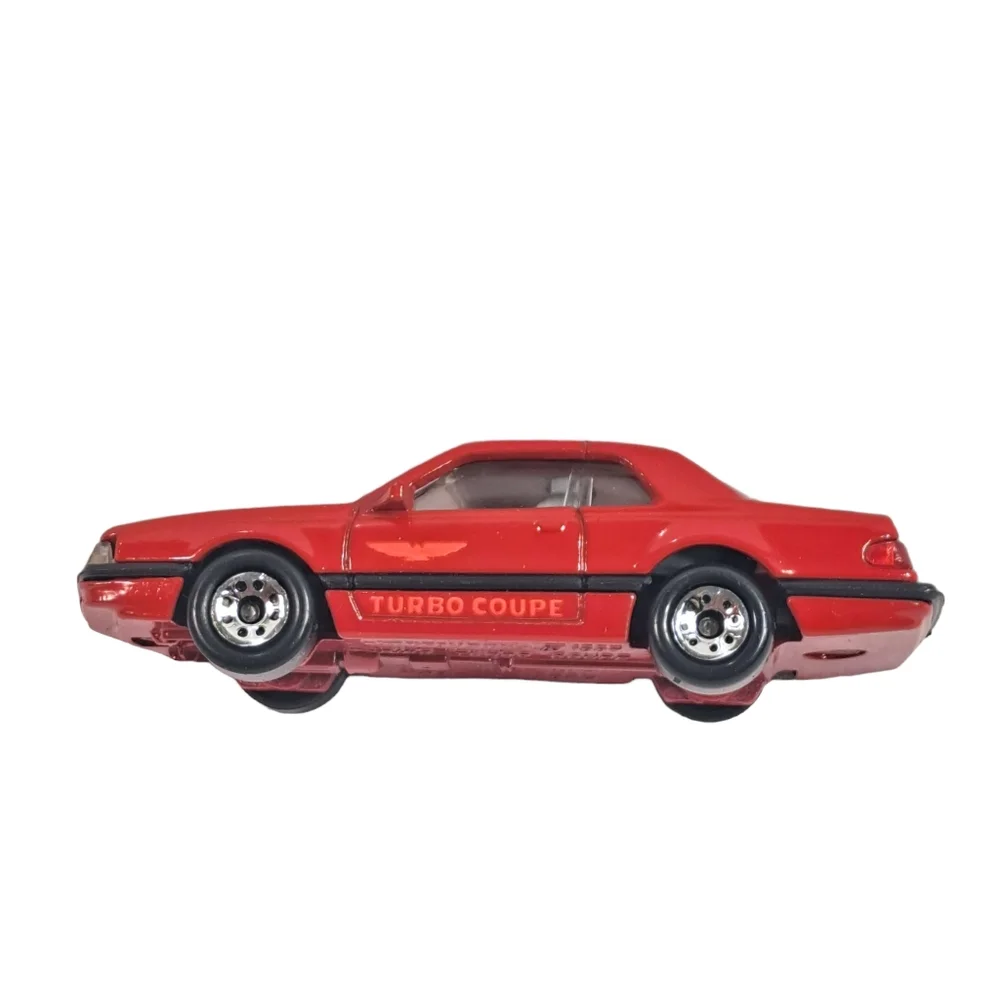 Vintage Matchbox‎ 1987 Red/Grey Ford Thunderbird Turbo Coupe Interior Mac…